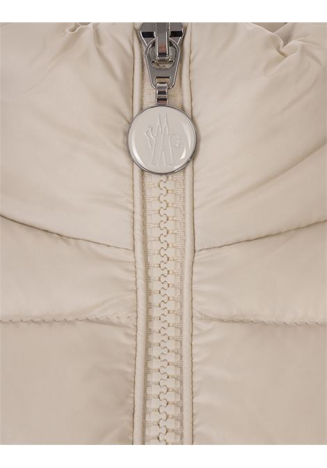 Cardigan Imbottito In Maglia Bianca MONCLER | 093-9B0006 M112220F